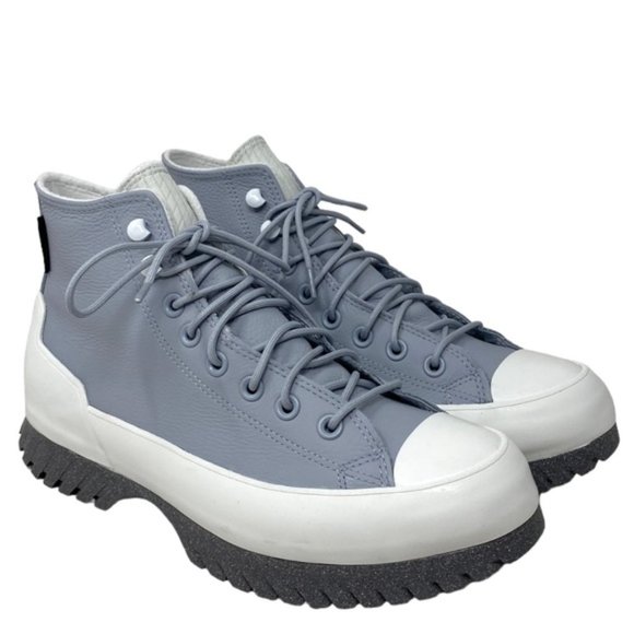 Converse Lugged 2.0 Waterproof High Women's Sneaker Leather Gray Boots A05382C - Picture 3 of 10
